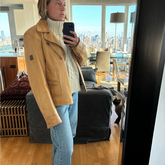 Belstaff Leather tan camel jacket - Picture 2 of 10